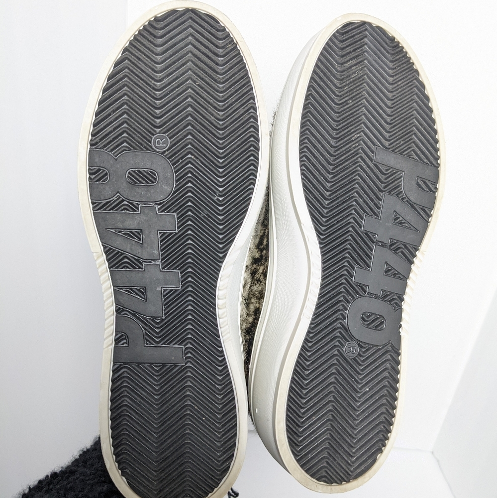 P448 Lucy high top calf hair platform sneakers - Picture 14 of 16
